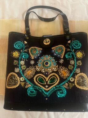 Vintage Edith Collin’s Black Bag MINT!!!!